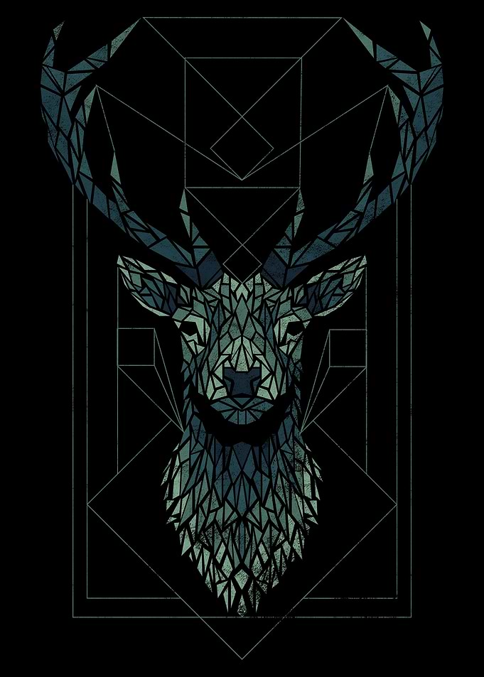 Deer Shatter Distressed