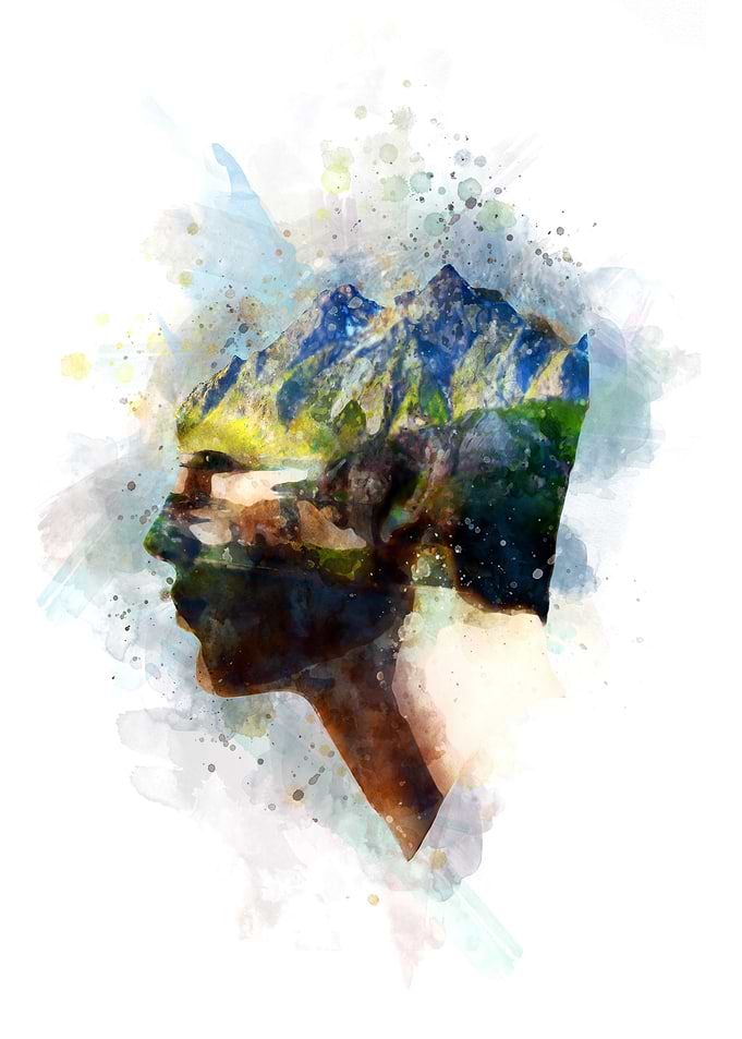 Head in the mountains