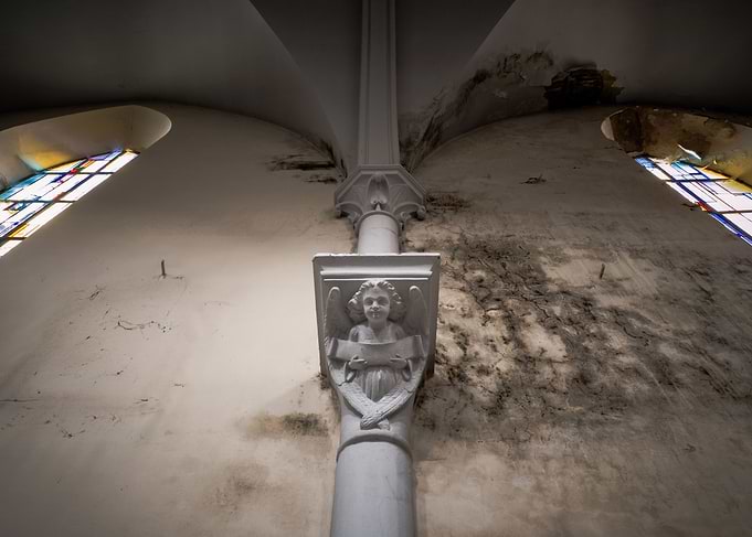 Angel in Abandoned Church