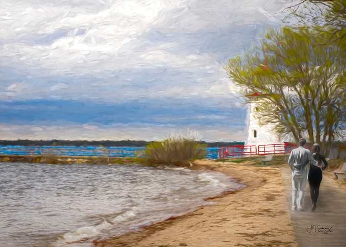Cheboygan Beach Stroll