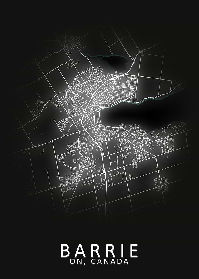 Barrie ON Canada City Map