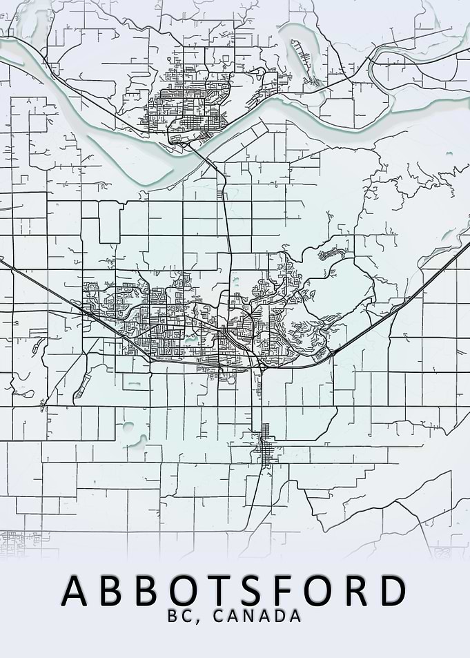 Abbotsford Canada City Map