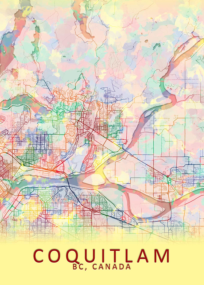 Coquitlam Canada City Map