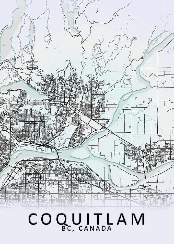 Coquitlam Canada City Map