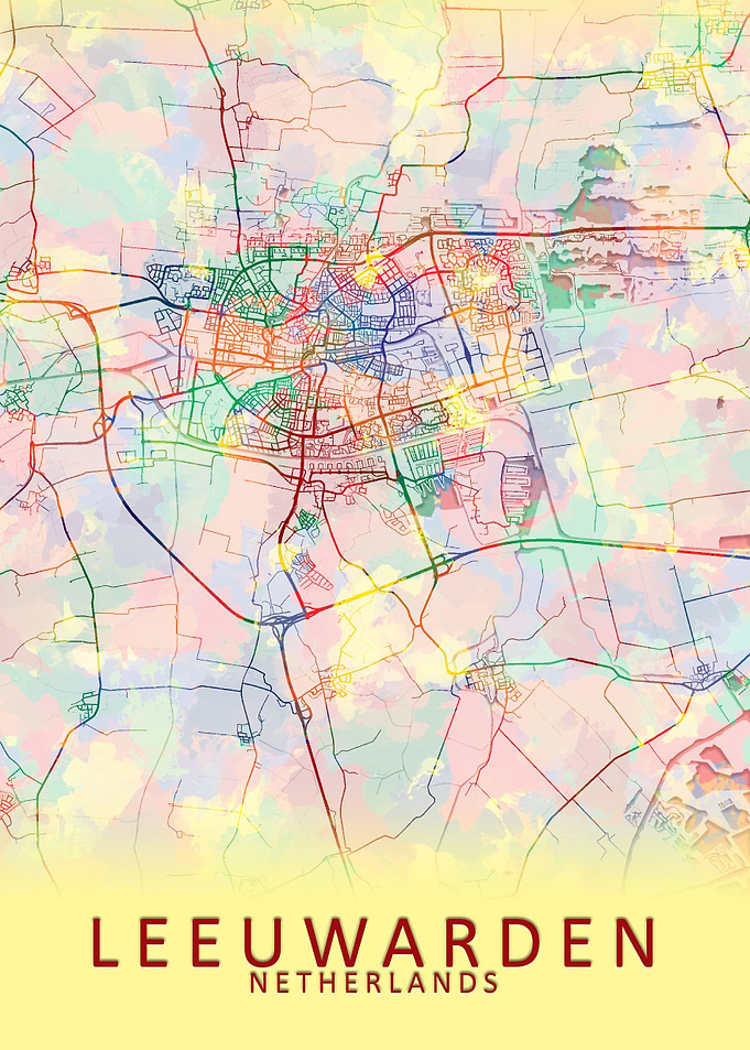 Leeuwarden Netherlands Map