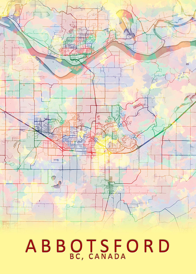 Abbotsford Canada City Map