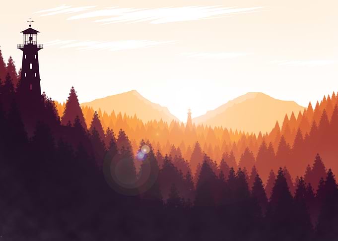 Sunset with a Tree