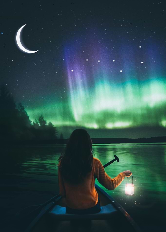 Aurora and the Big Dipper