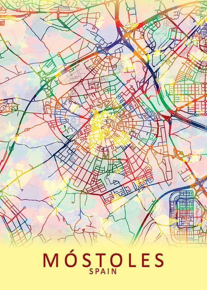 Mostoles Spain City Map