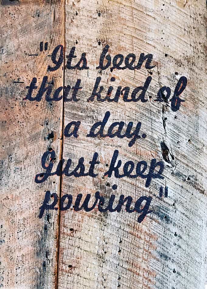 Quote painted on wood