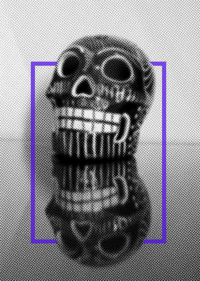 muerte reflejada morada