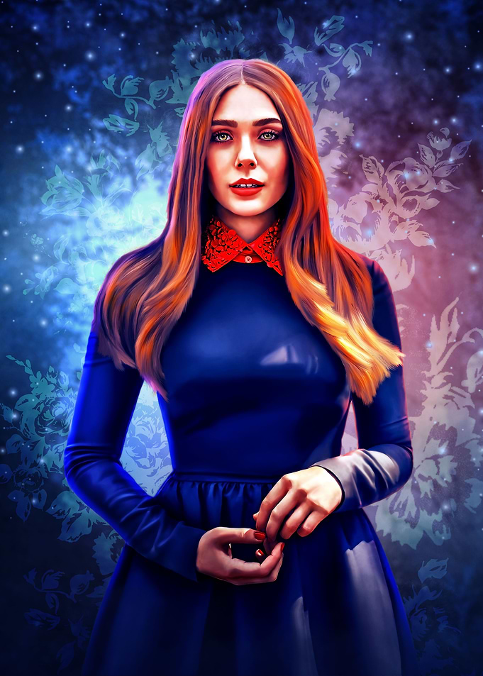 Elizabeth Olsen Painting