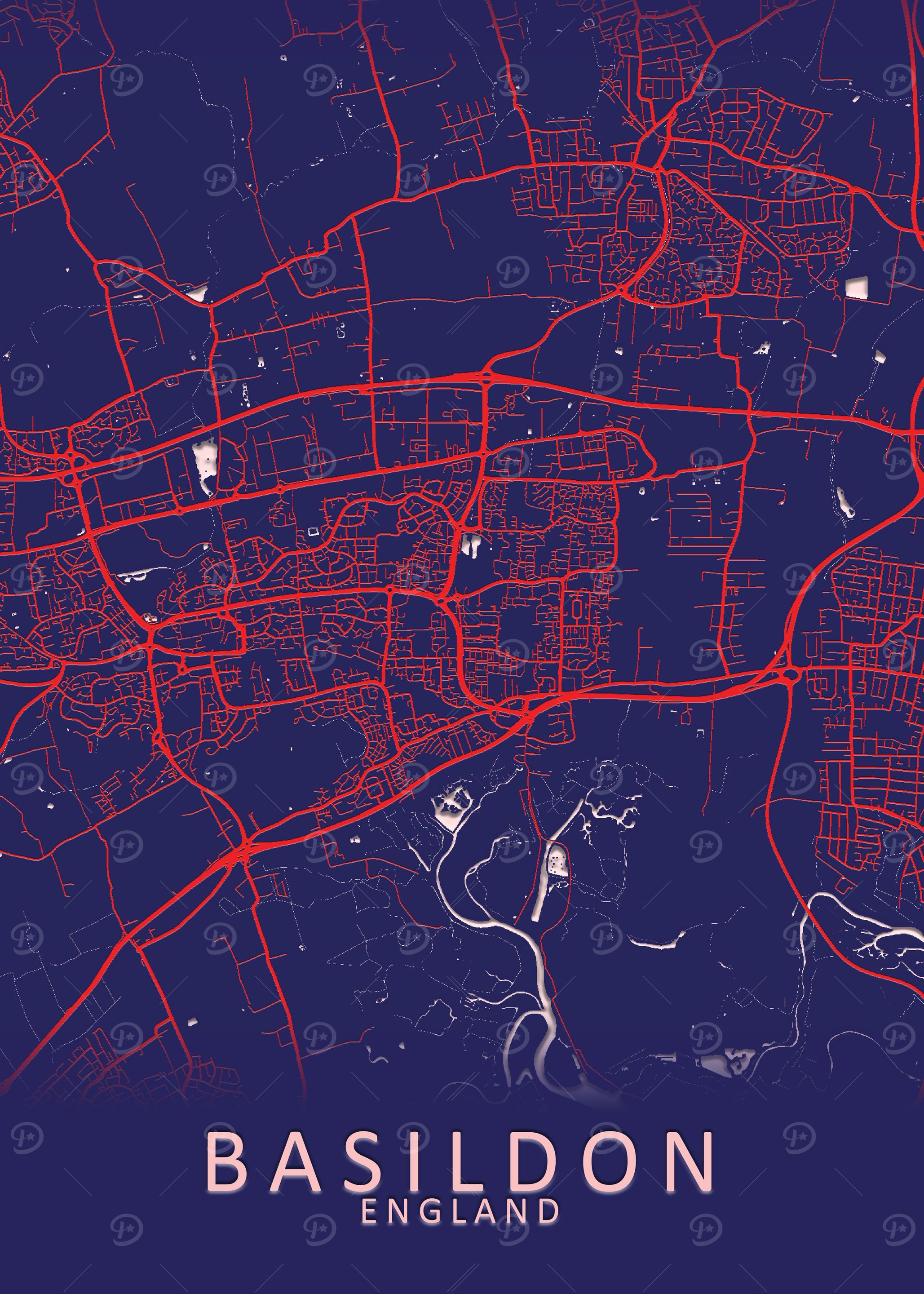 Basildon England City Map