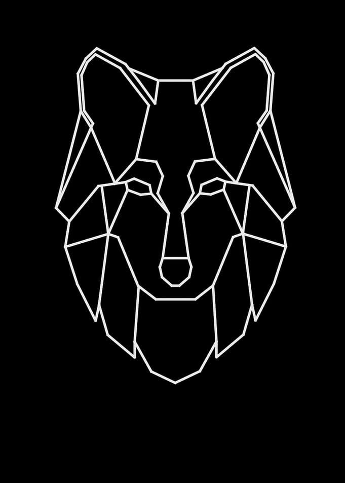 Abstract wolf