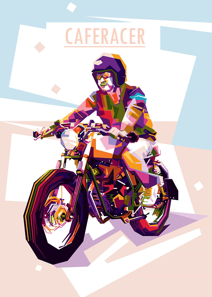 CAFERACER ON WPAP ART