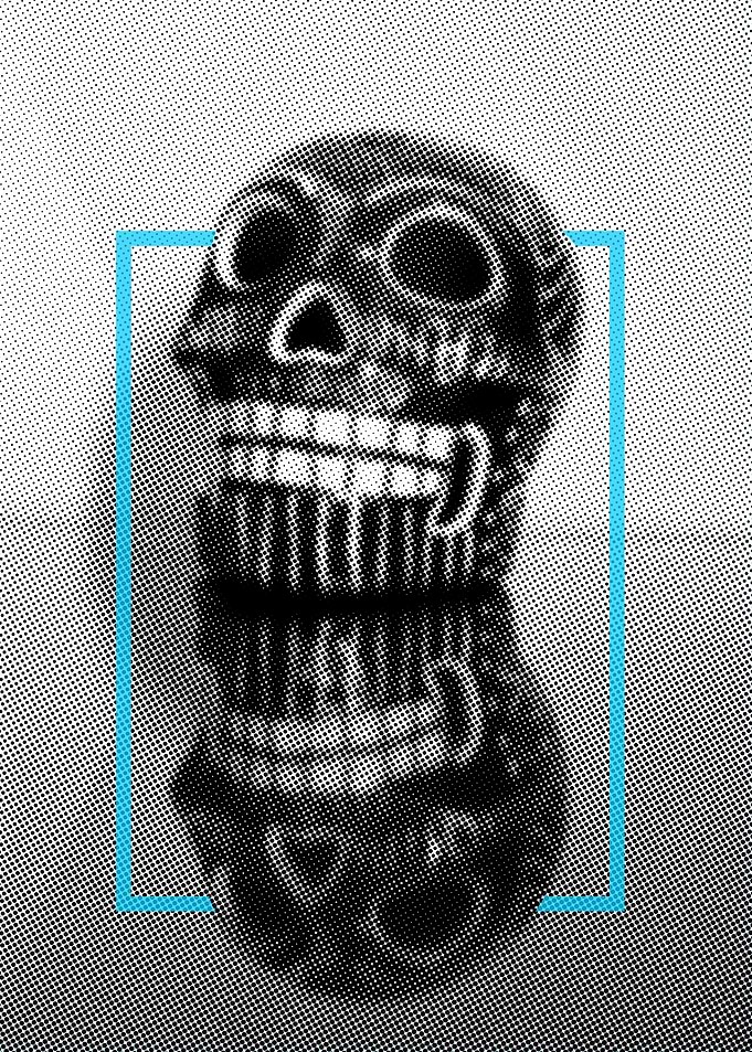 muerte reflejada azul