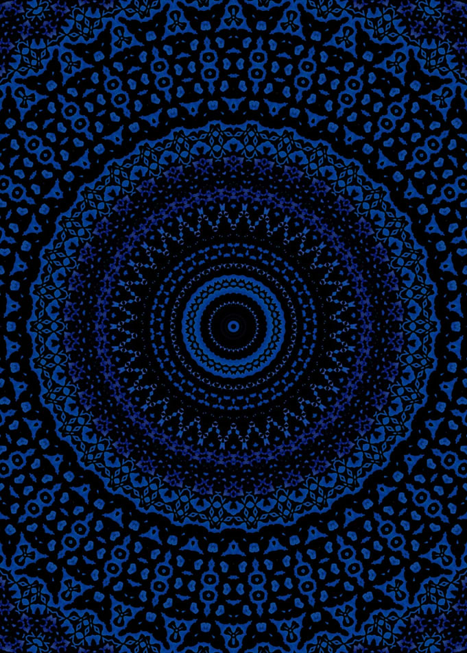 Blue Mandala 9