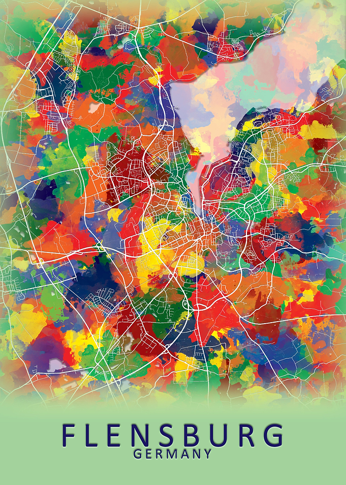 Flensburg Germany City Map
