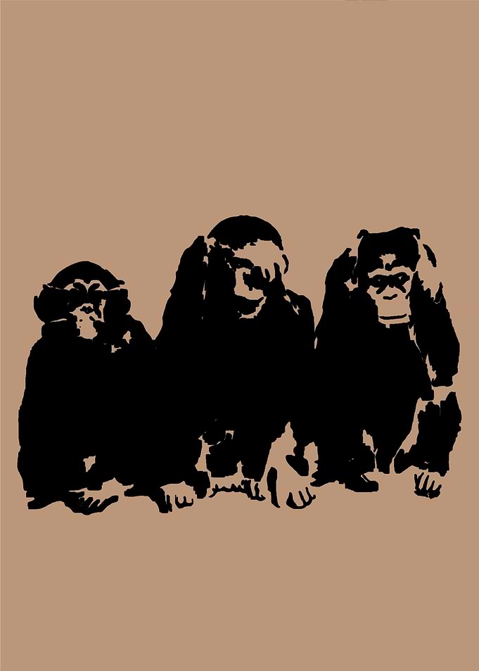 Three wise monkeys