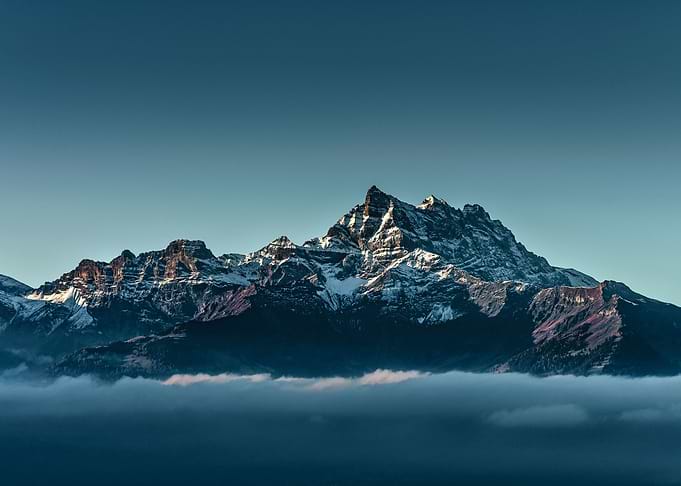 Beautiful alpine peaks