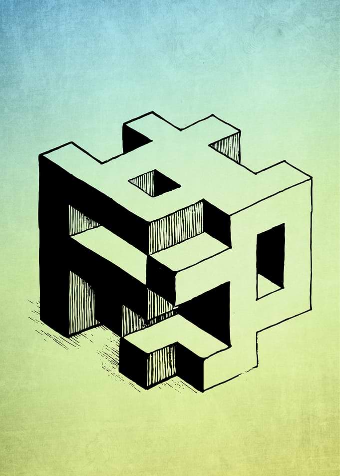Riddled Monocube color