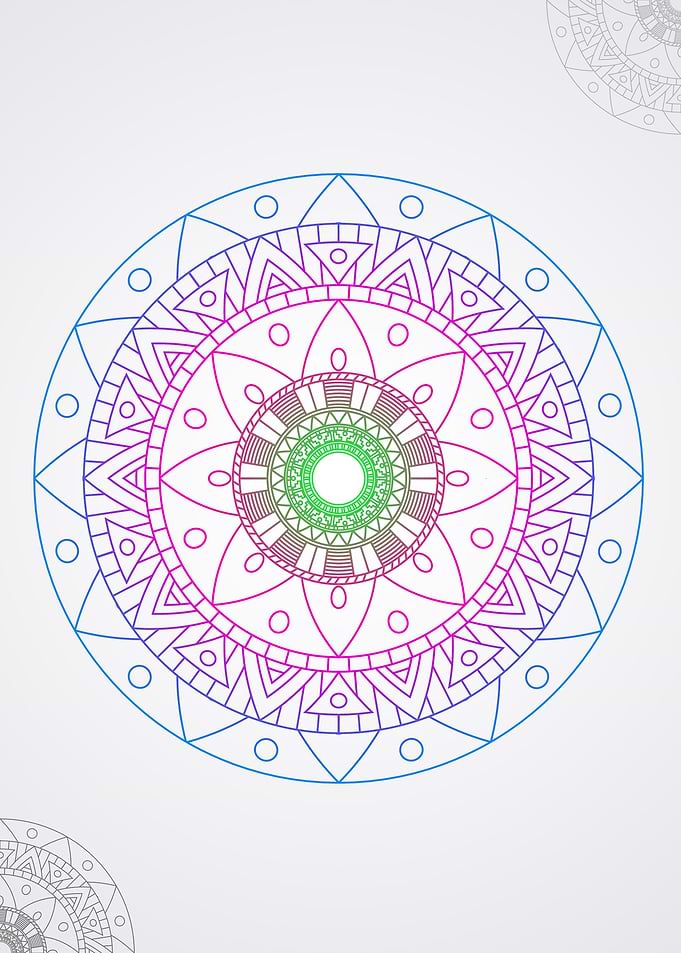 mandalas canvas yoga