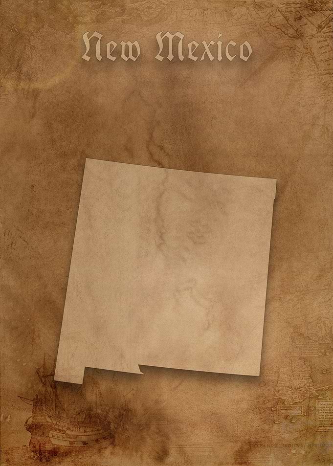 New Mexico Vintage Map