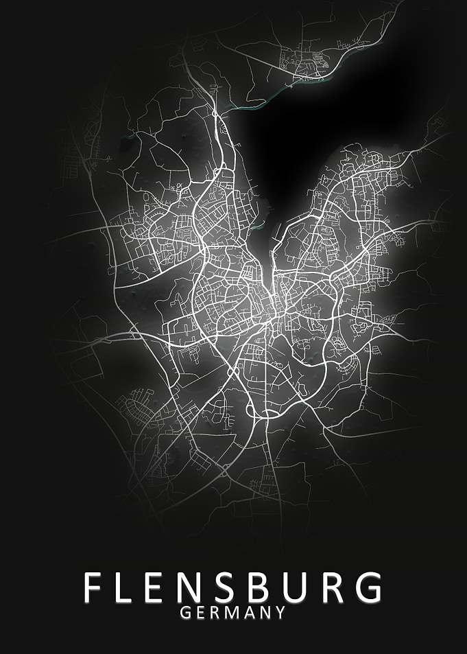 Flensburg Germany City Map