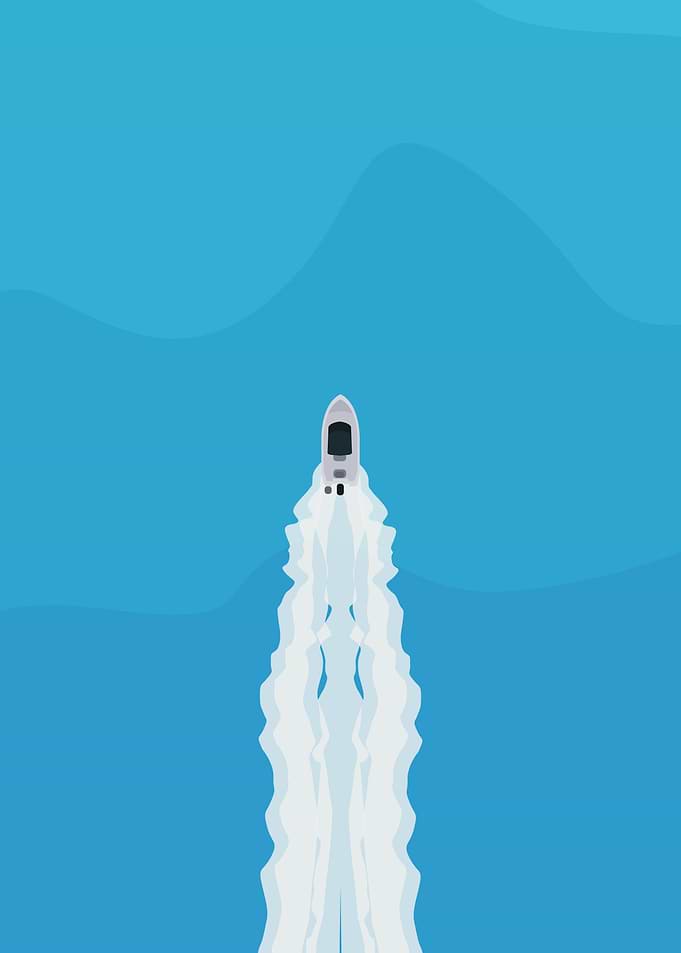 Speed Boat in Paradise