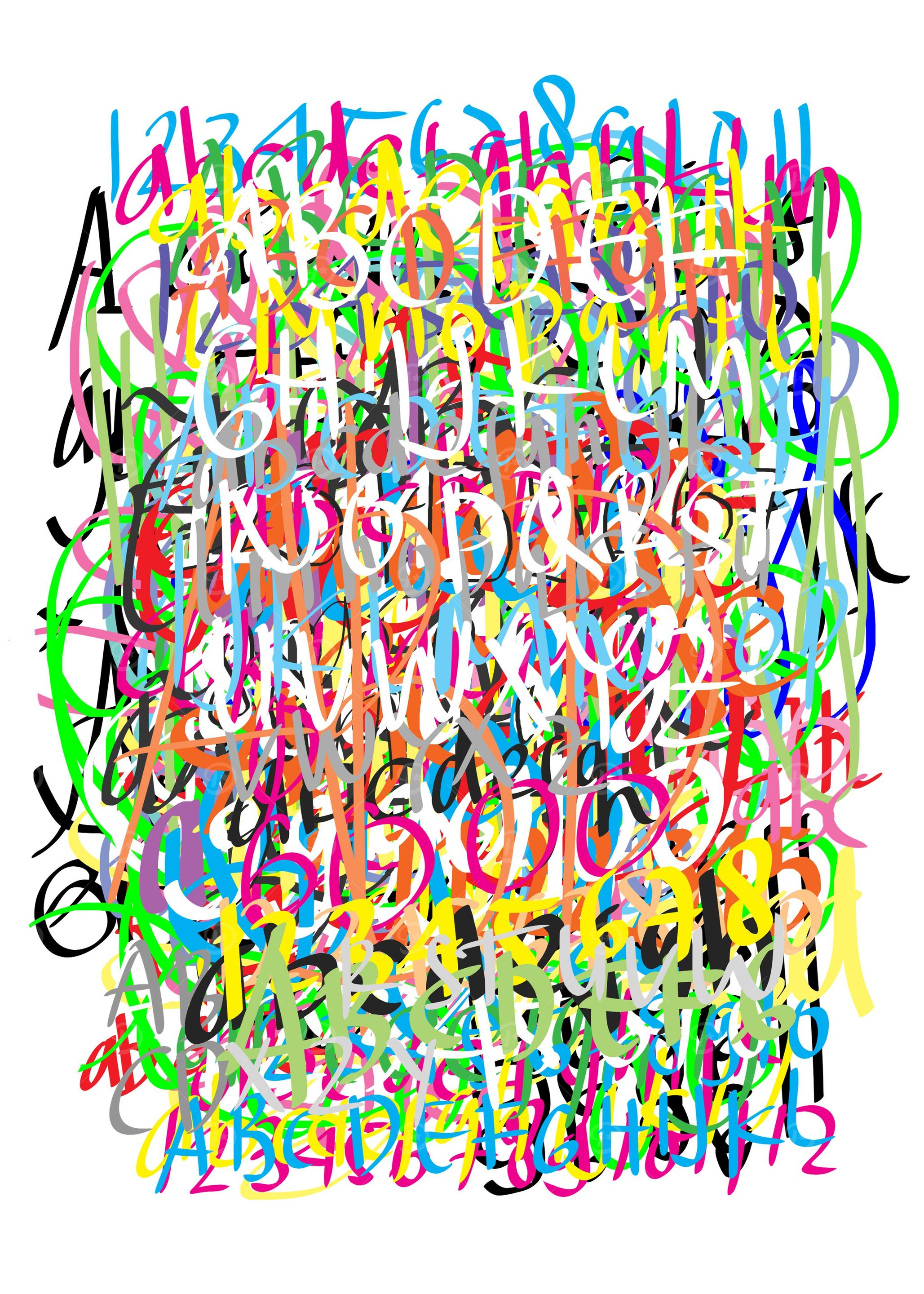 Alphabet letterhand