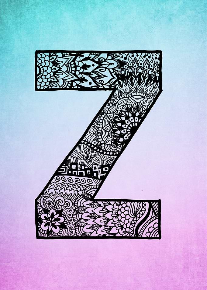 Zentangle Snooze color