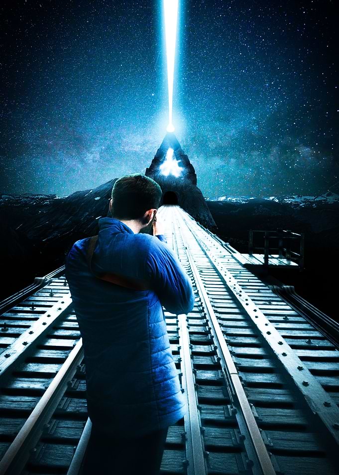 Man Capturing Galaxy Ray