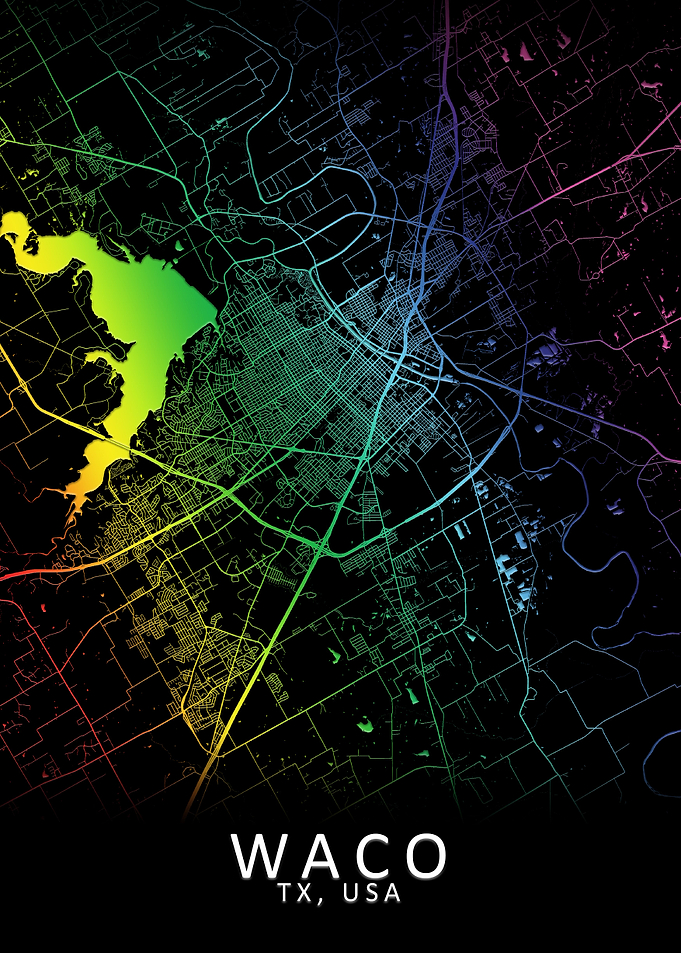 Waco TX USA City Map
