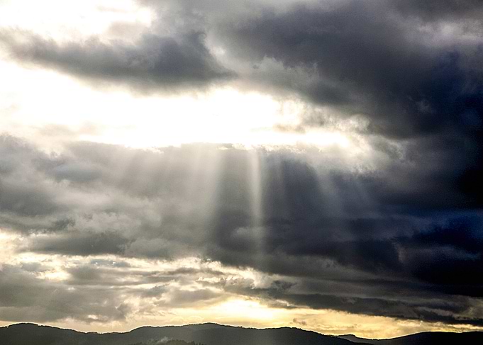 Rays of sunlight