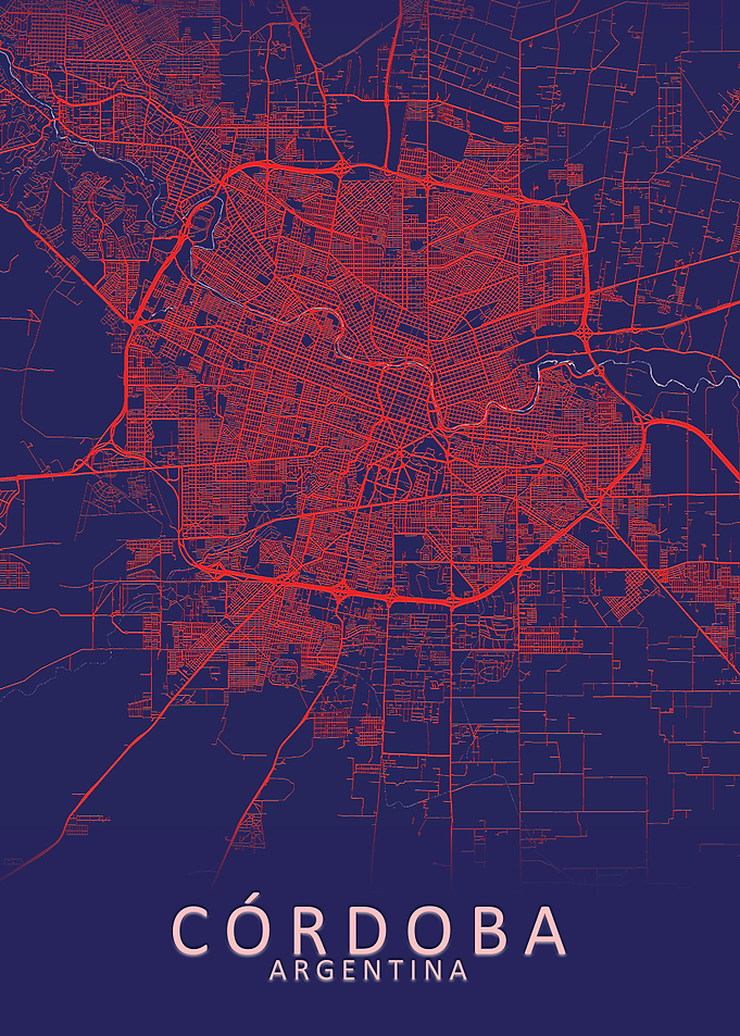 Cordoba Argentina City Map