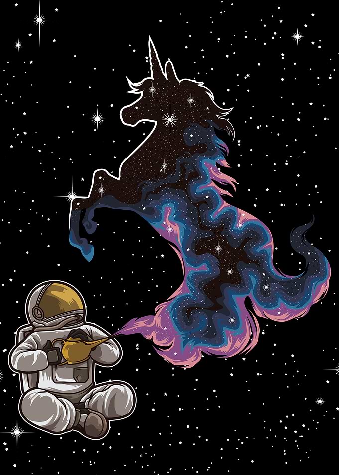 Astronaut and Wonder Lamp