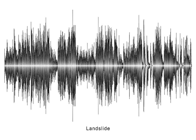 Landslide Soundwave Art