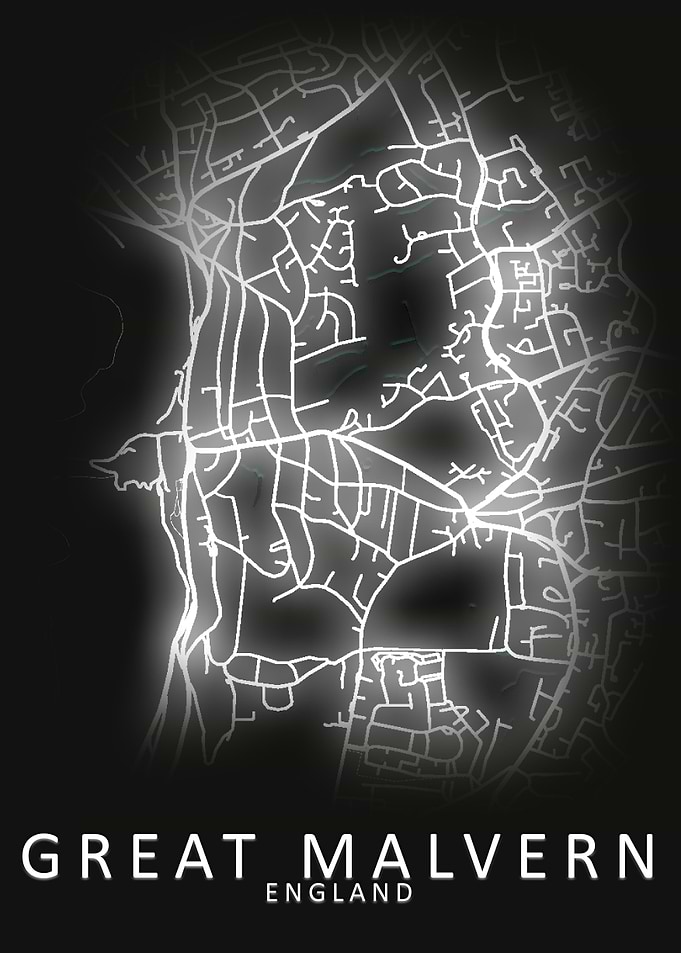 Great Malvern England Map