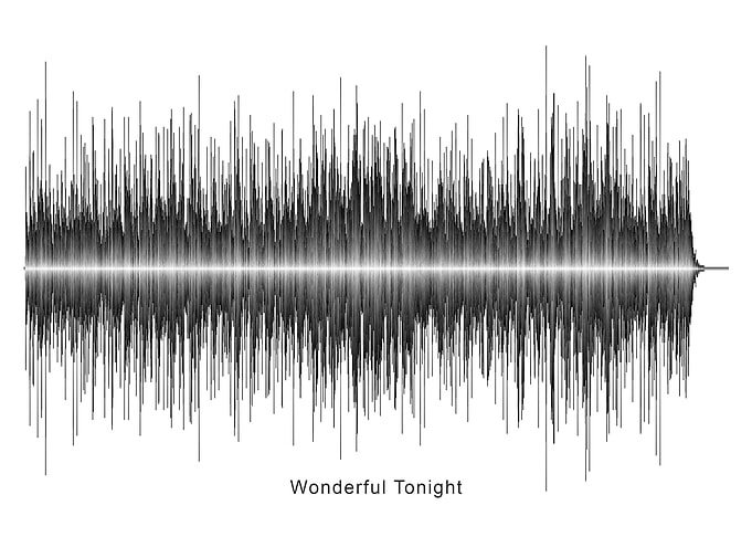 Eric Clapton Soundwave Art