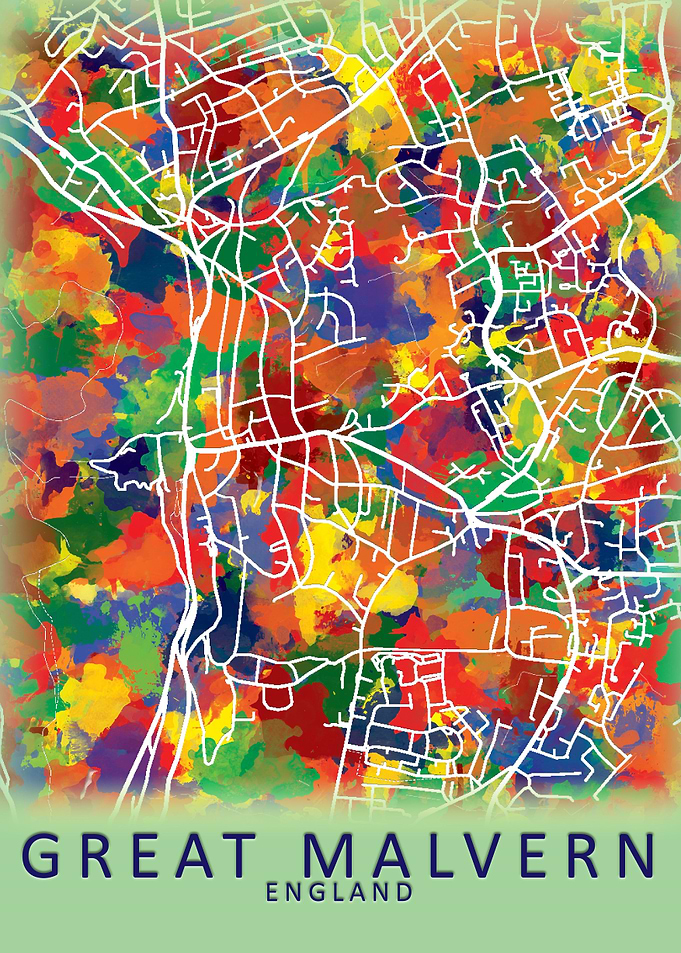 Great Malvern England Map