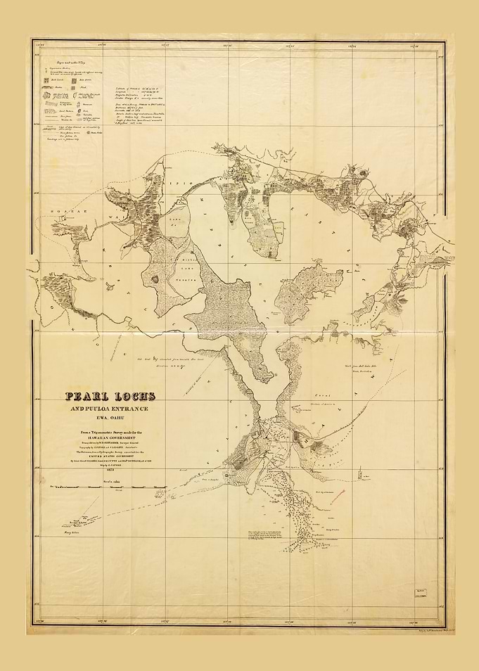 Pearl Lochs Map 1873