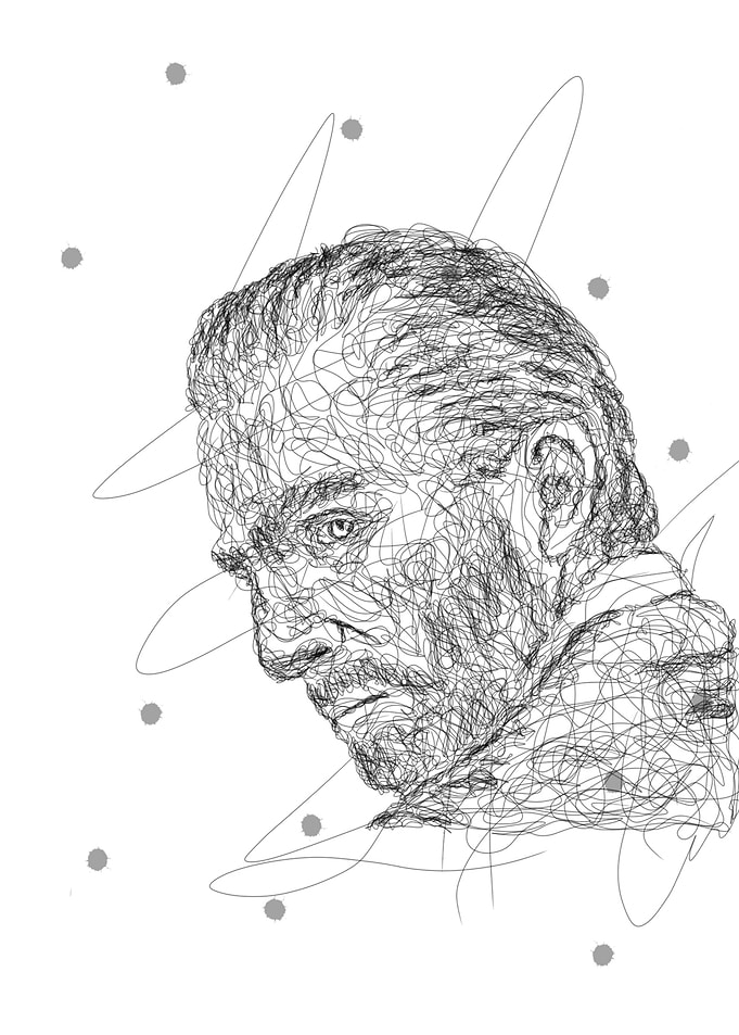 Van Gogh in scribble