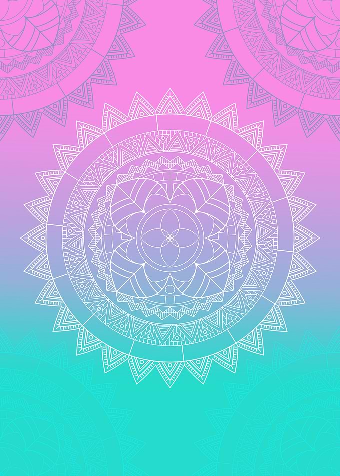 mandala gradient color