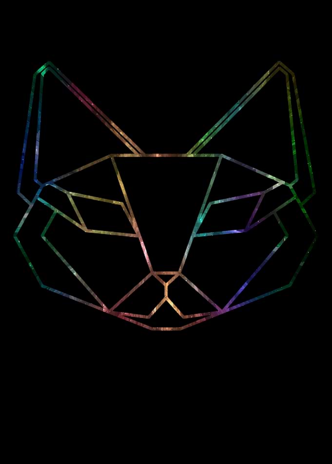Neon cat