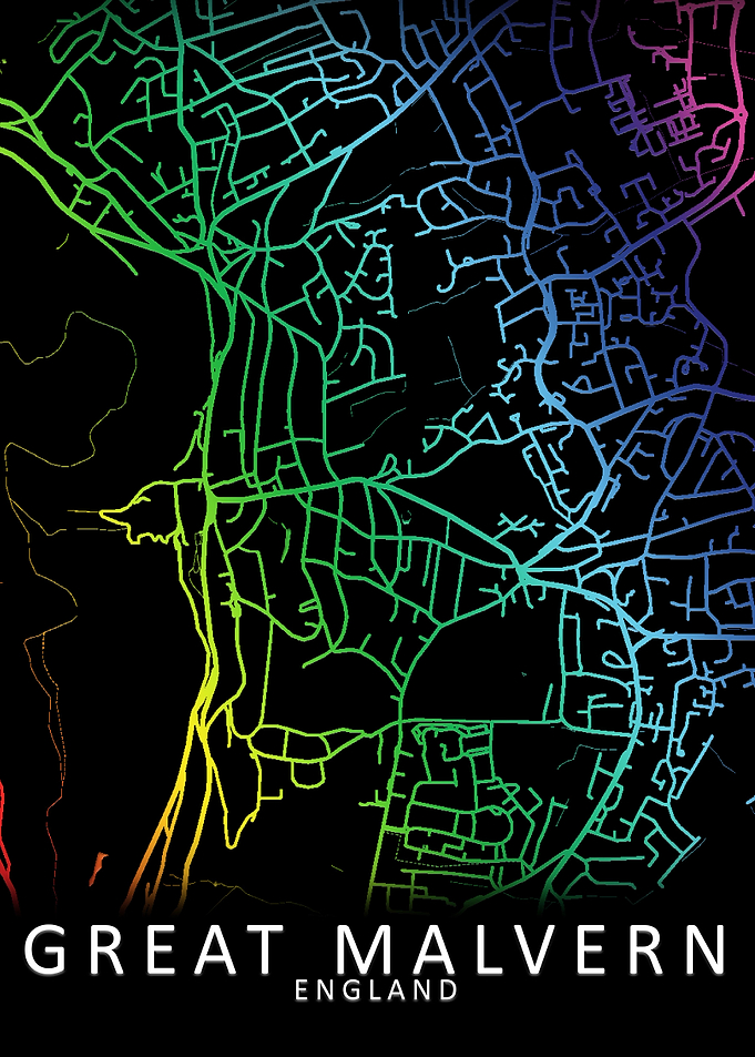 Great Malvern England Map
