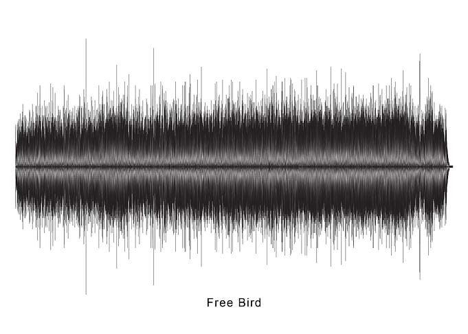 Free Bird Soundwave Art