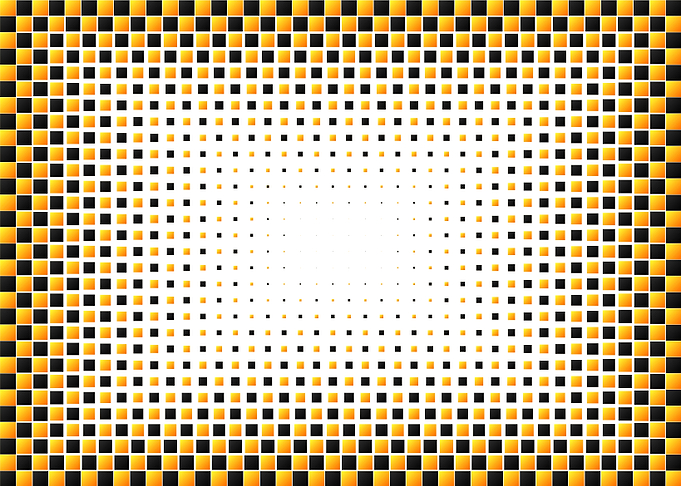black white yellow tiles