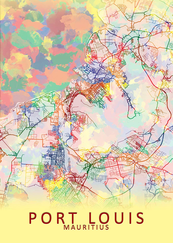 Port Louis Mauritius Map