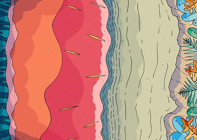 Watermelon beach