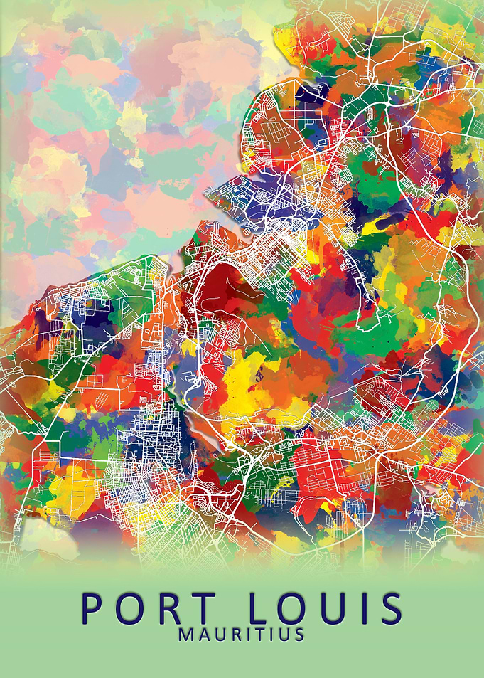 Port Louis Mauritius Map